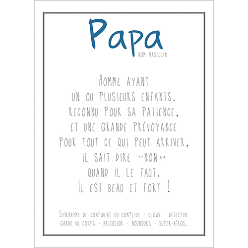 Stickers annonce papa à acheter en ligne