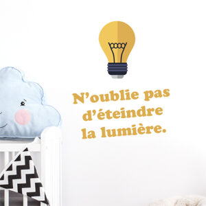 Autocollant "n'oublie pas..." citation décorative pour chambre d'enfant