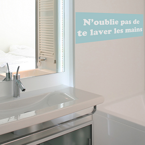 Autocollant pour salle de bain moderne 