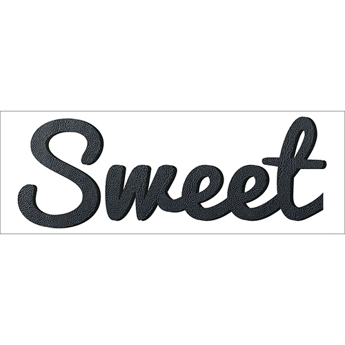 Sticker autocollant citation sweet noir