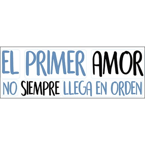 Décoration murale pour salon citation El Primer Amor