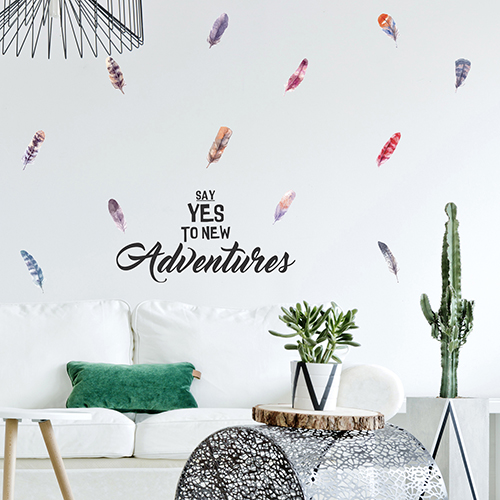 Stickers Texte Adventure - Décoration murale Nature et grand espace