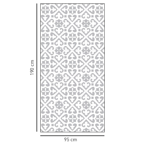 Sticker style Moyen Orient format rectangulaire pour salle de bain