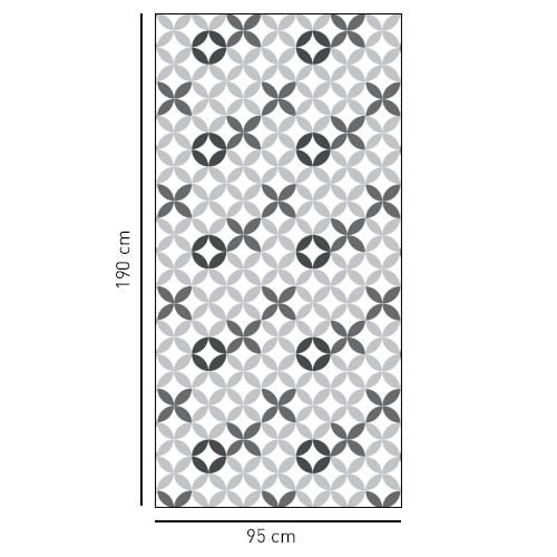 Sticker carreaux de ciment XO déco pour salle de bain