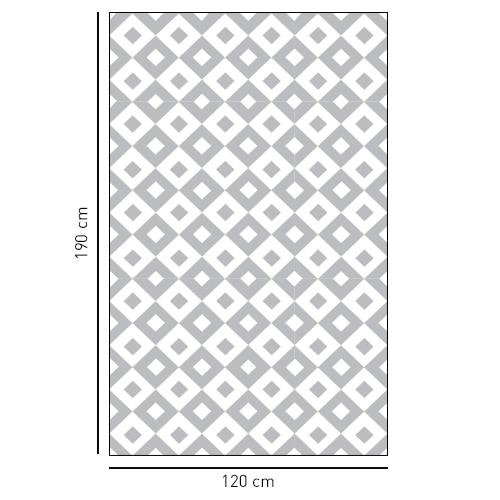 Sticker adhésif Grands carrés noir et blanc déco pour salle de bain