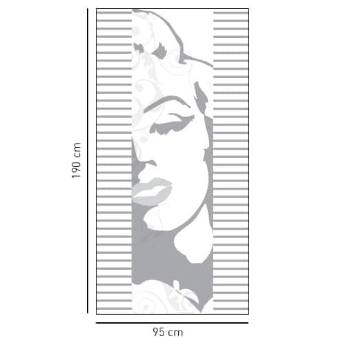 Sticker adhésif Marilyne pour paroi de douche