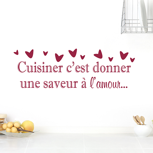 Sticker mural Cuisiner saveur à côté d'une lampe