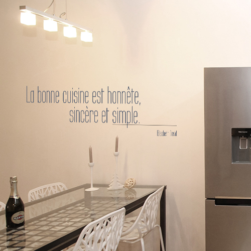 Sticker autocollant La bonne cuisine à côté d'un frigo