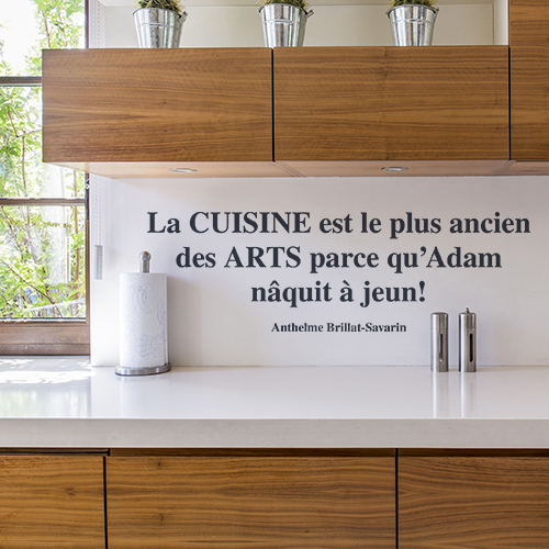 Sticker autocollant Cuisine au dessus d'un évier de cuisine