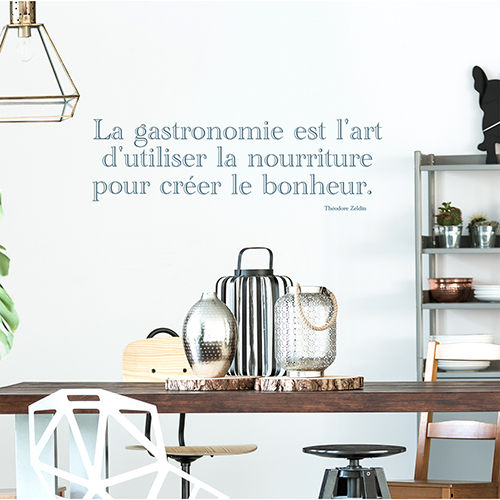 Sticker autocollant La gastronomie au dessus d'une table de salon