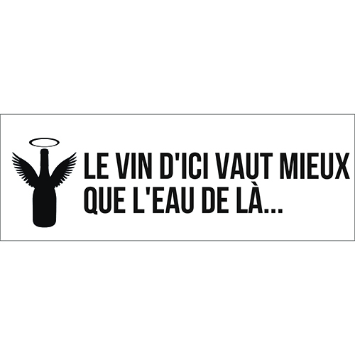 Sticker mural Le vin d'ici décoration pour intérieur