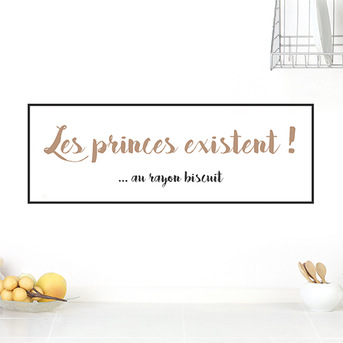 Sticker autocollant Les princes existent sur un mur blanc