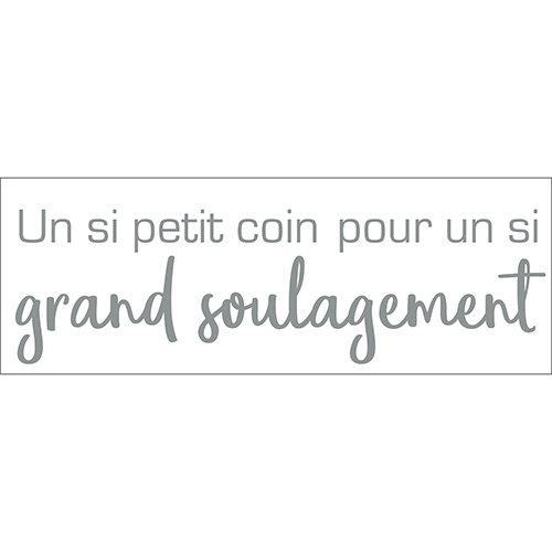 Sticker citation philosophique un si petit coin pour salle de WC