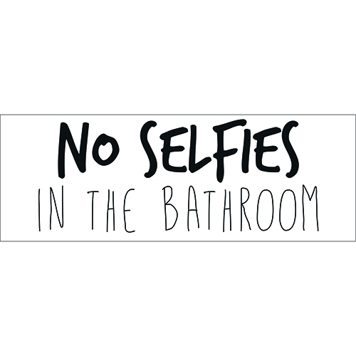 Papier Peint Salle De Bain Drole Selfie Blague Mur Art Autocollant Chambre Decoration Citation Autocollant Kranzle