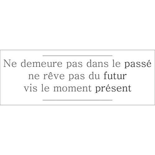 Sticker citation couleur noir sur l'avenir pour déco d'intérieur