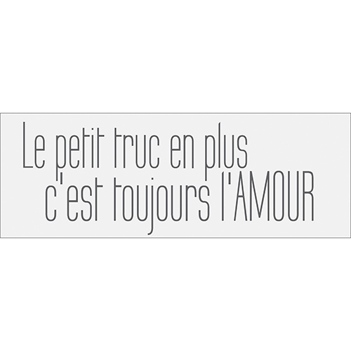 Sticker autocollant citation sur l'amour pour déco d'intérieur