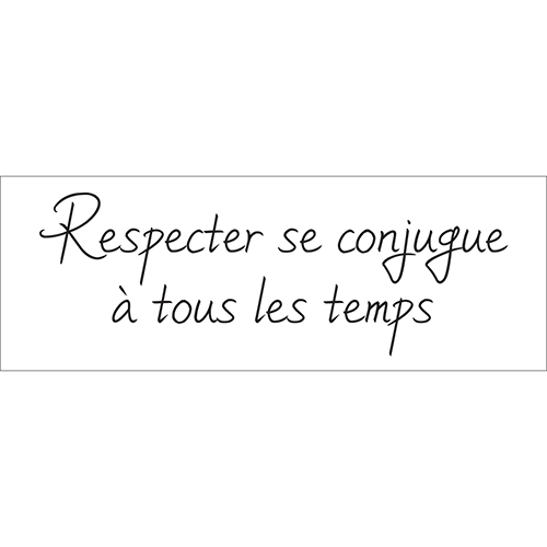 Sticker sur le respect pour décoration des murs et de la maison