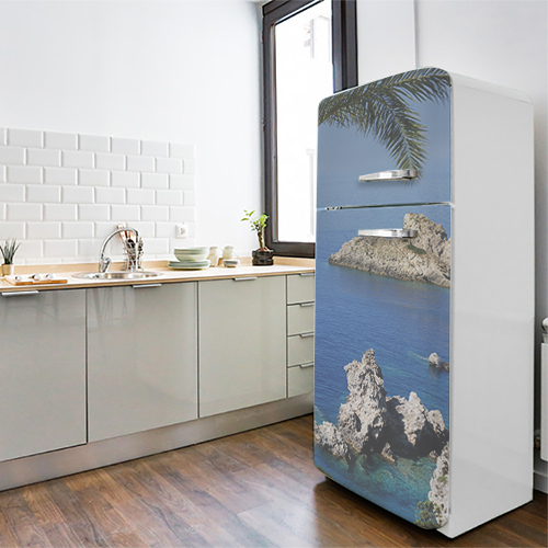 Autocollant frigo art deco cuisine