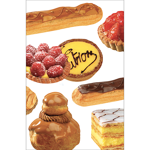 Sticker adhésif pour petit frigo Patisserie