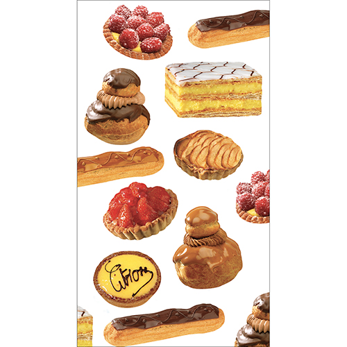 Sticker déco pour frigo américain Patisserie