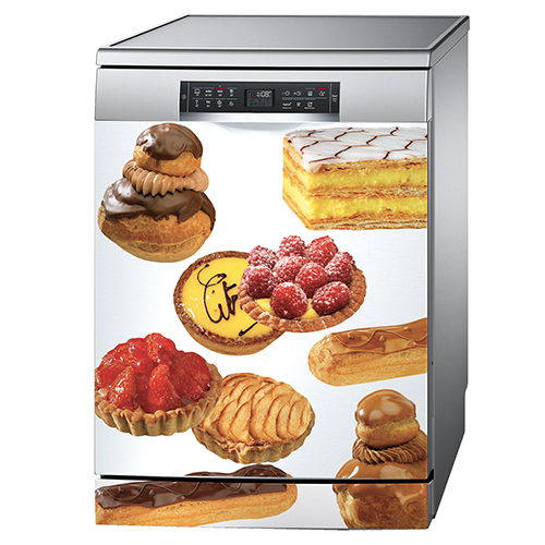 Sticker patisserie pour lave vaisselle