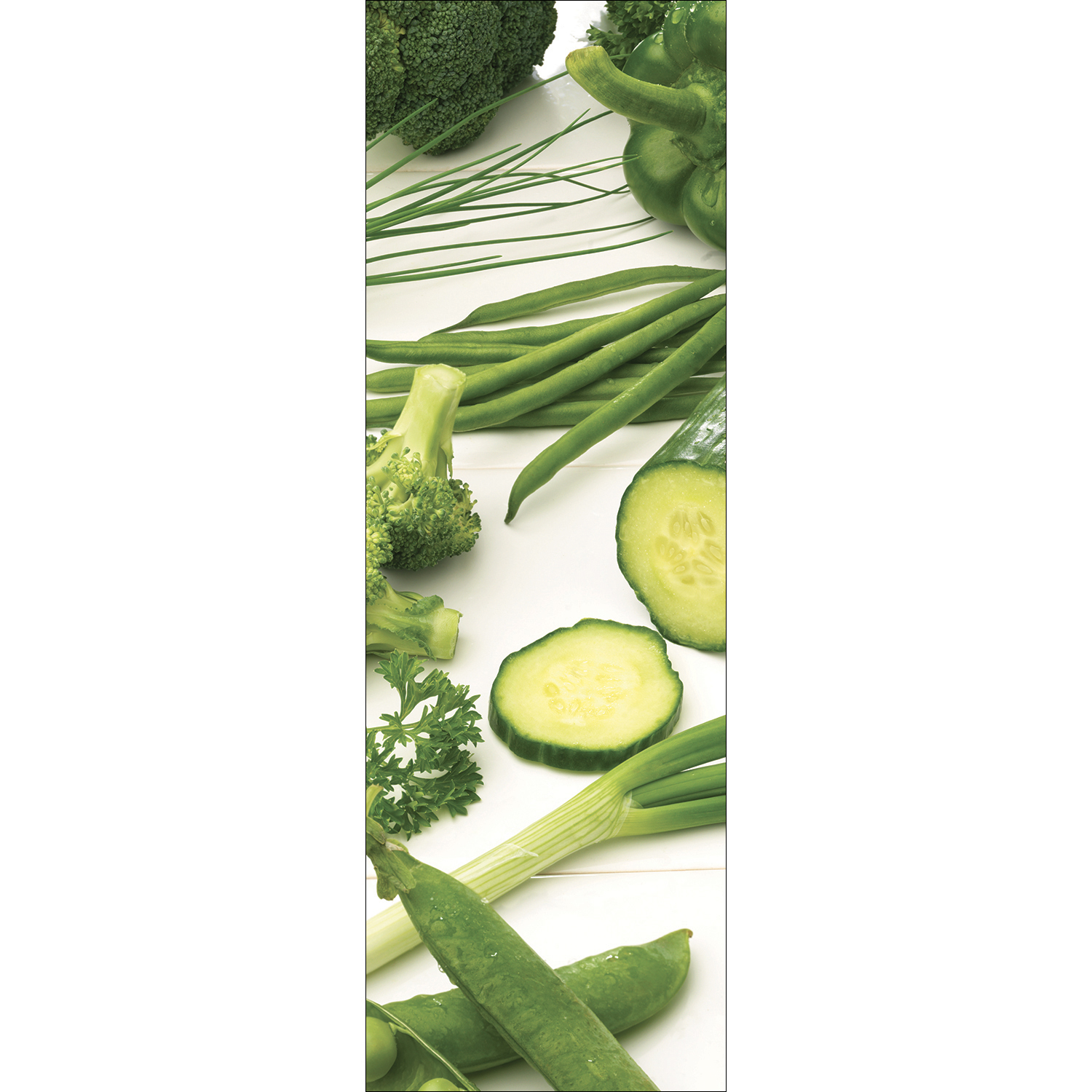 Sticker adhésif pour frigo légumes verts