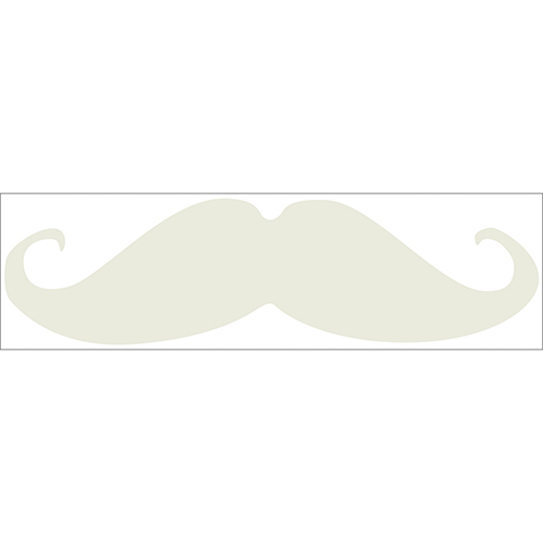 Sticker déco beige moustache pour enfants Sticker autocollant déco beige moustache pour enfants