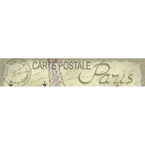 Sticker autocollant cartes postales de Paris pour contremarches d'escaliers