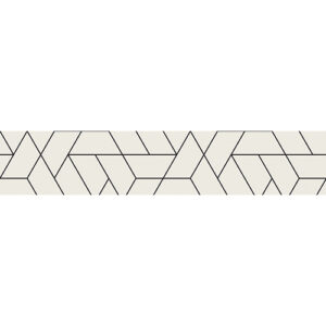 Sticker autocollant blanc motifs géométrique pour contremarches