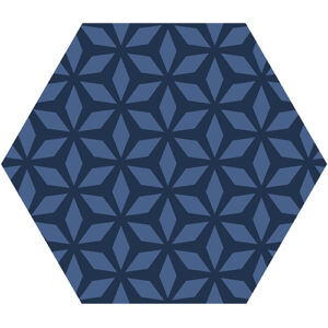 Sticker carreau de carrelage Hexagones Bleus