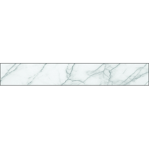 Sticker adhésif faux marbre blanc nervuré de gris pour escaliers ou tiroirs de commode.