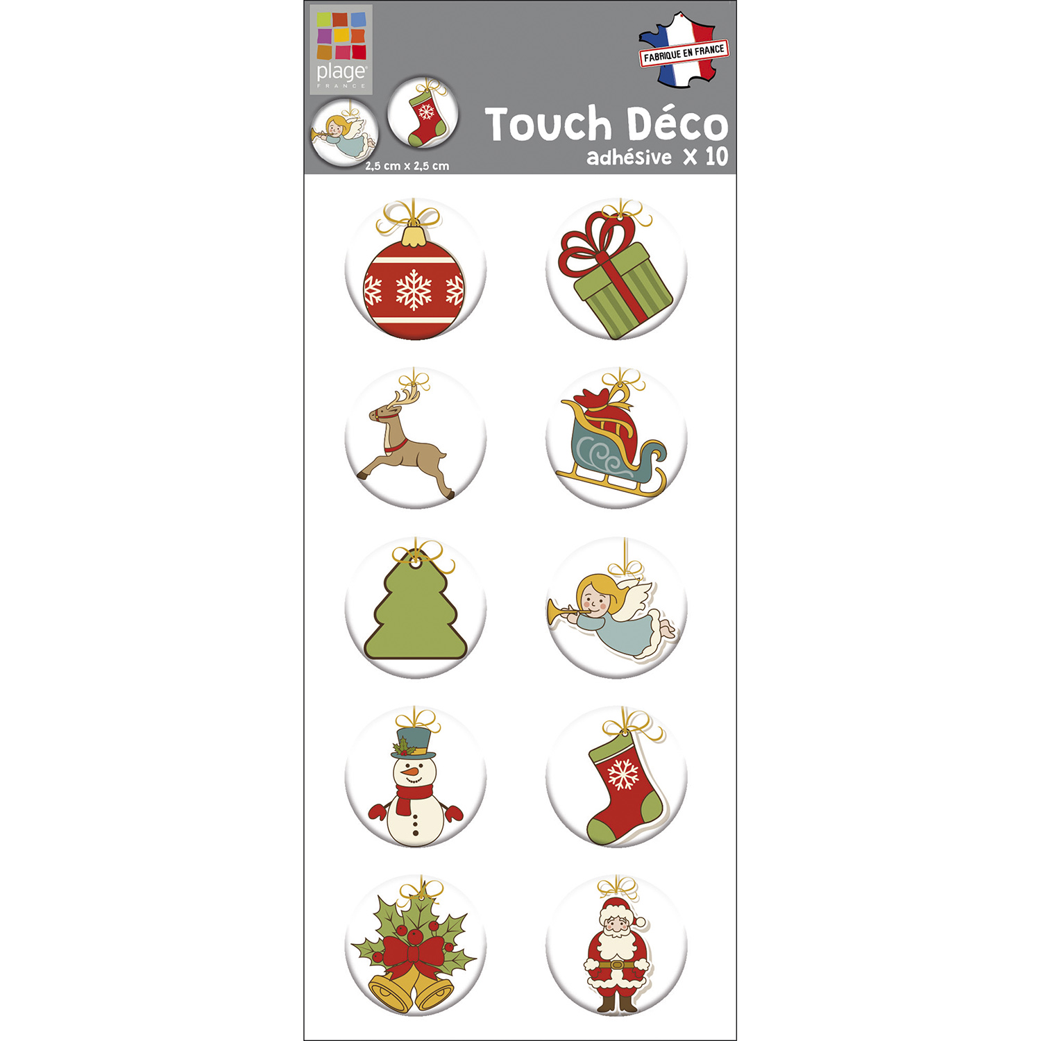 Déco de Noël adhésive 3d
