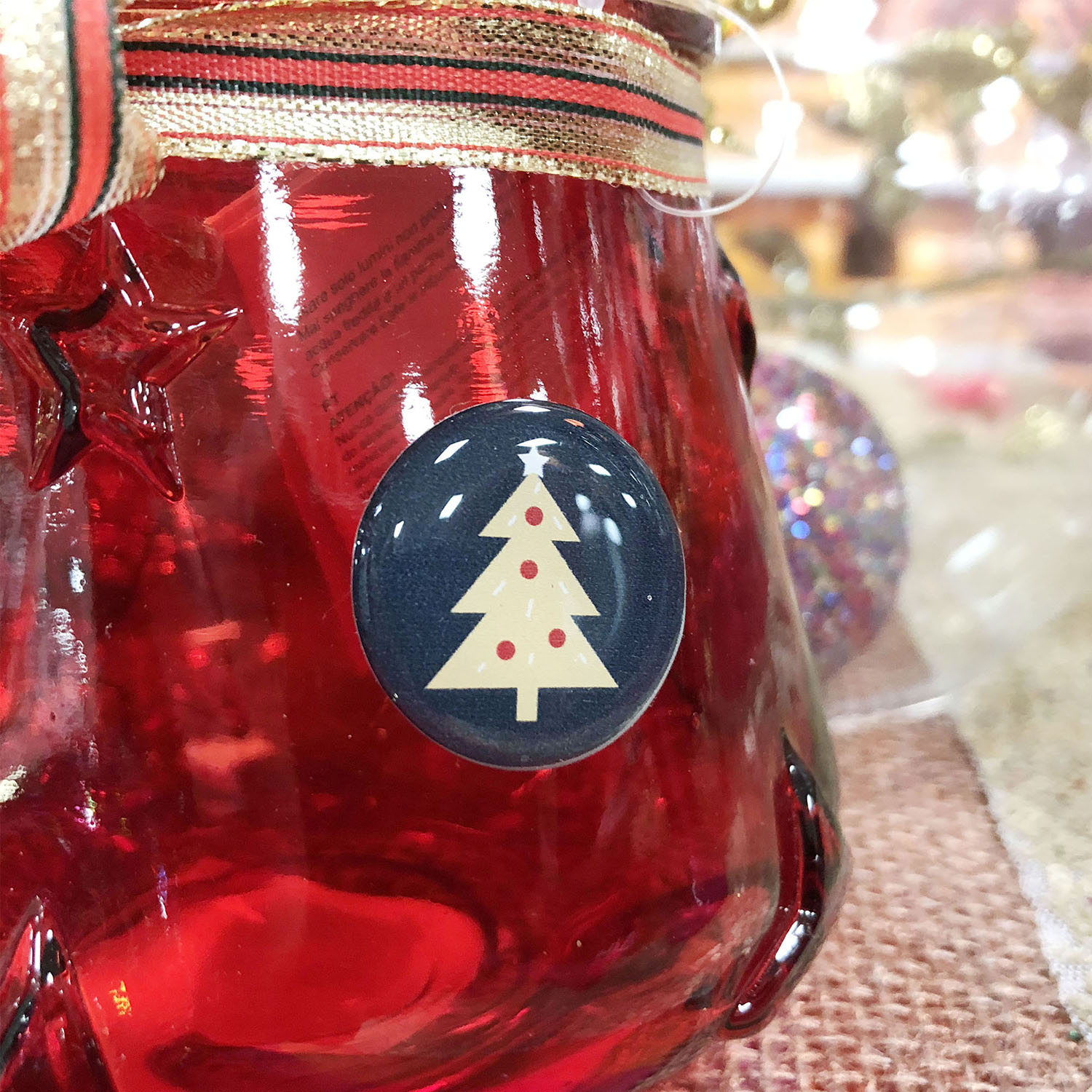 Sticker sapin de Noël scrapbooking