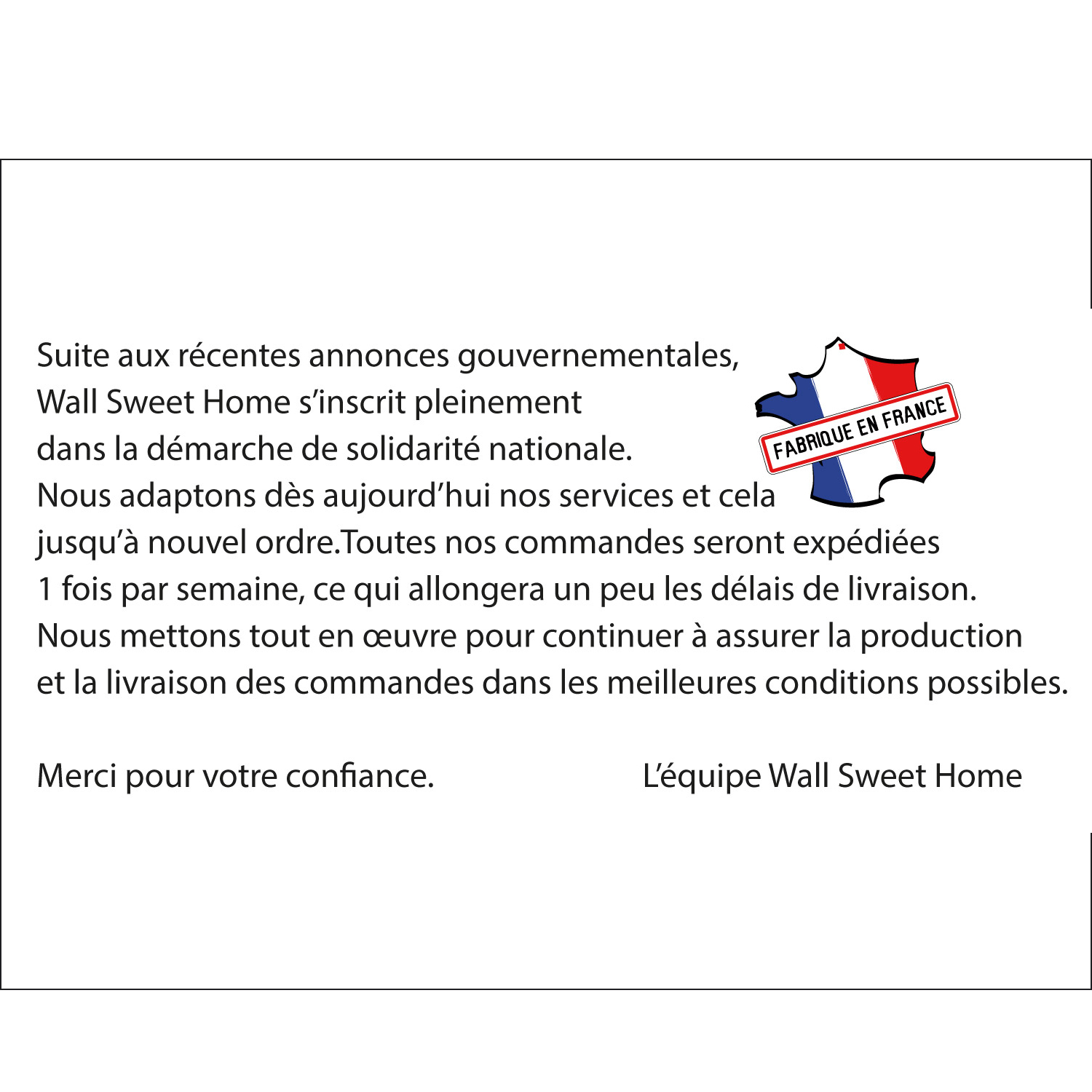 message web annonce expéditions
