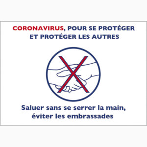 saluer sans se serrer la main