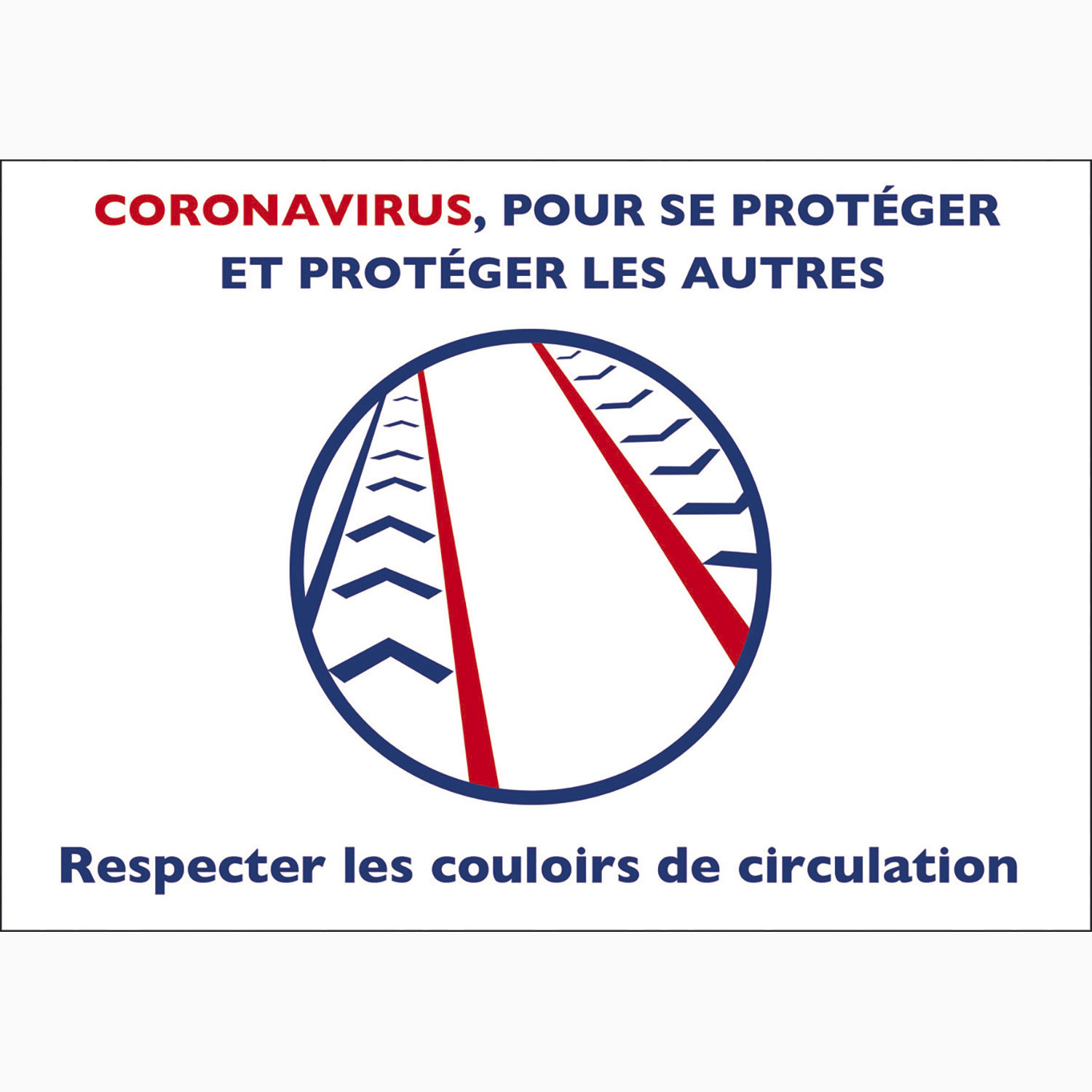 respecter les couloirs de circulation