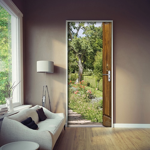 Autocollant rond taupe pour décoration de mur blanc de chambre d'enfant