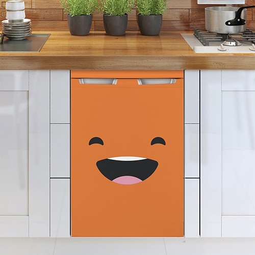 Stickers autocollants Smiley Heureux Orange