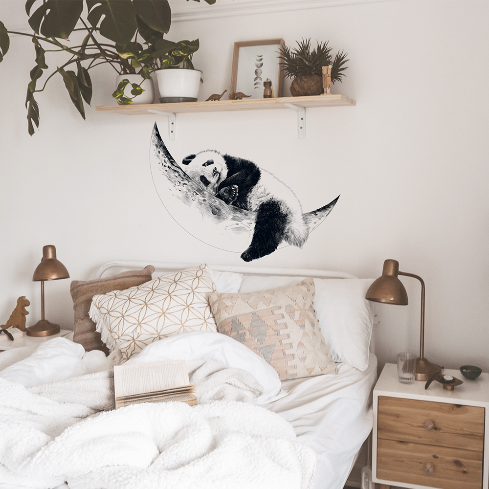 Grand sticker mural pour salon chambre Stickers muraux de  décoration,Chambre Autocollant Mural Oiseaux Accueil Decal Mural Art Decor…  (noir) : : Cuisine et Maison