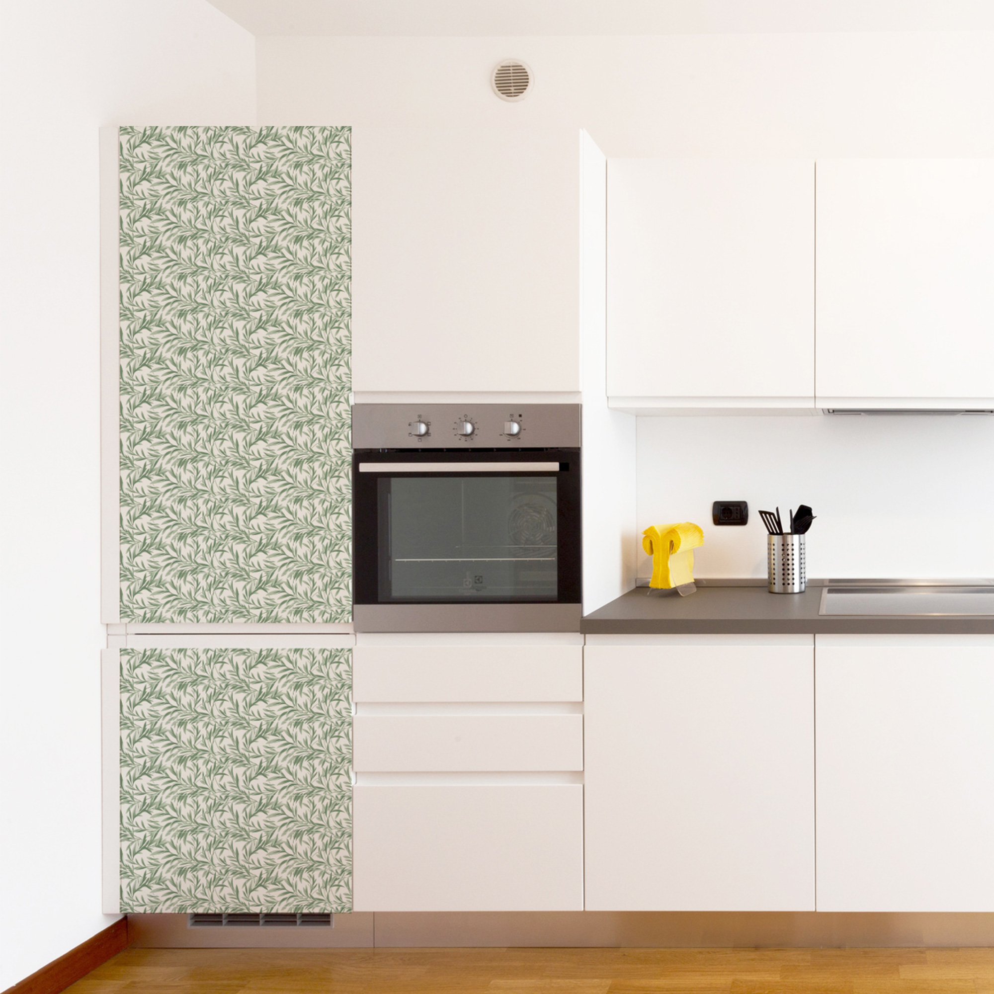 Sticker Frigo Américain Galets Sable - Décor Cuisine 100x180 Cm | Autocollant Vinyle Haut Qualité | Fabriqué En France