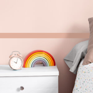 frise adhésive, uni rose