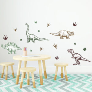 sticker, dinosaures