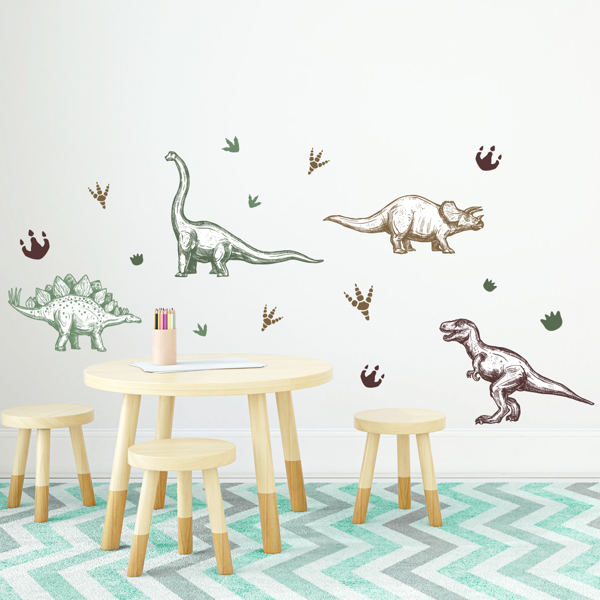 sticker, dinosaures