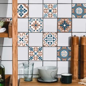 Carrelage adhésif, imitation carrelage 10x10, borgatella mocha